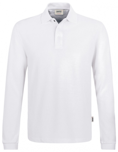 HAKRO-Jobwear, Longsleeve-Poloshirt-HACCP, Arbeitsshirt, Performance, wei