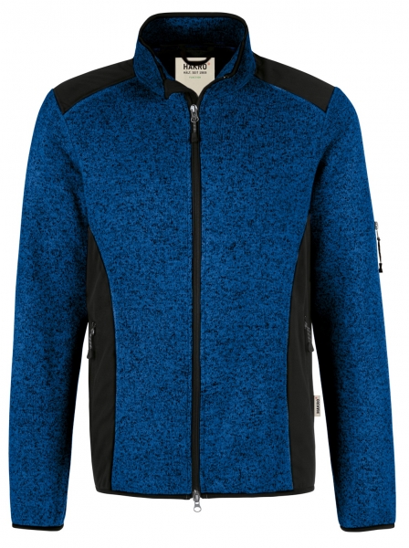 HAKRO-Jobwear, Strickfleecejacke, Dawson, 280 g / m, royal meliert