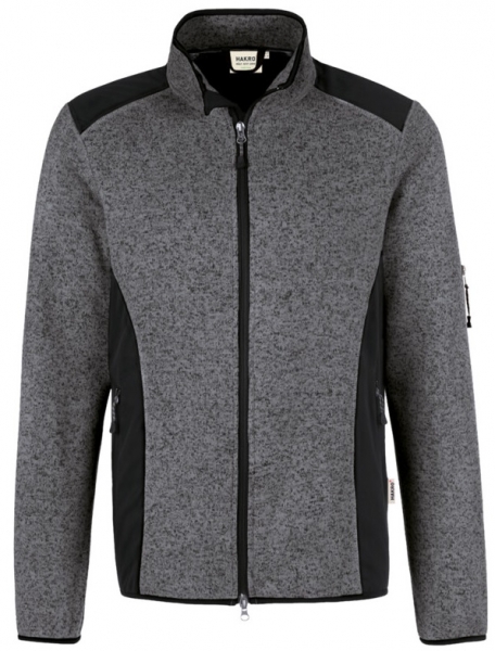 HAKRO-Jobwear, Winter-Strickfleece-Jacke Dawson, anthrazit-melange