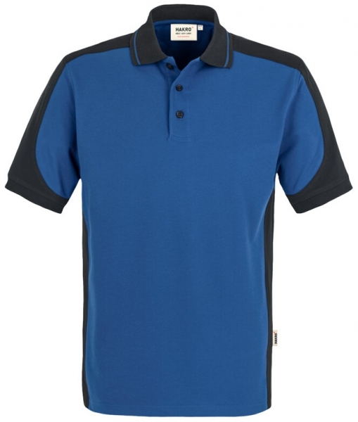 HAKRO-Jobwear, Poloshirt-Contrast, Arbeitsshirt, Performance, royal