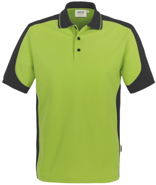 HAKRO-Jobwear, Poloshirt-Contrast, Arbeitsshirt, Performance, kiwi