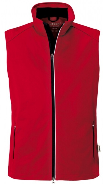 HAKRO-Jobwear, Light-Softshellweste, Arbeits-Berufs-Weste, Edmonton, rot