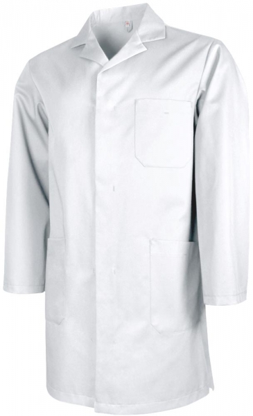 Teamdress-Jobwear-Service, Herren-Arbeits-Mantel, Berufsmantel, Kittel, wei