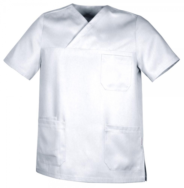 Teamdress-Jobwear-Service, Herren-Schlupfkasack, Arbeits-Berufs-Kasack, wei