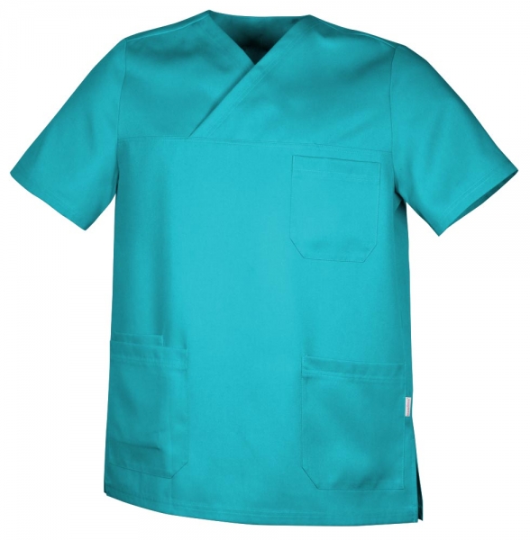 Teamdress-Jobwear-Service, Herren-Schlupfkasack, Arbeits-Berufs-Kasack, trkis