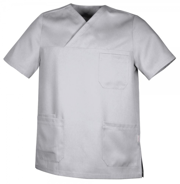 Teamdress-Jobwear-Service, Herren-Schlupfkasack, Arbeits-Berufs-Kasack, lichtgrau