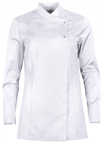 Teamdress-Jobwear-Service, Damen-Kochjacke mit Brusttasche, wei