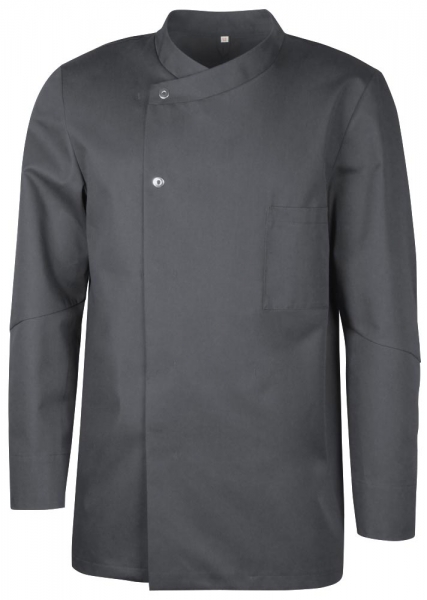 Teamdress-Jobwear-Service, Herren-Kochjacke mit Brusttasche, anthrazit