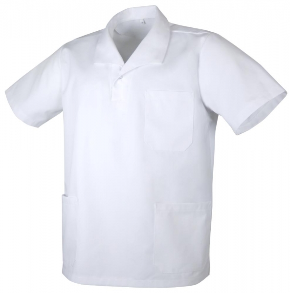 Teamdress-Jobwear-Service, Unisex Schlupfkasack, Arbeits-Berufs-Kasack, 1/4 Arm, wei