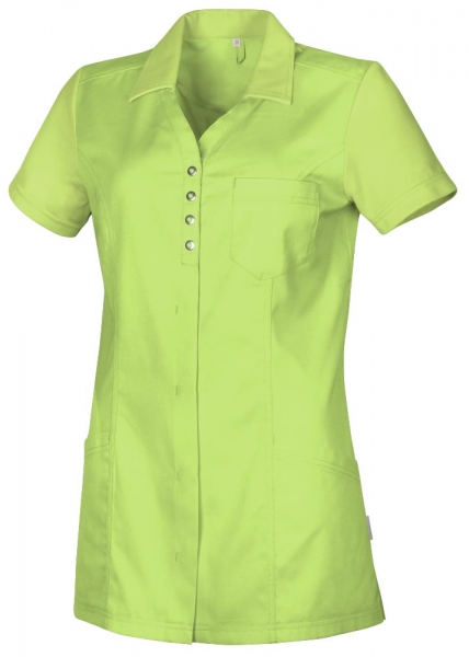 Teamdress-Jobwear-Service, Damenkasack uni mit Piqu, Arbeits-Berufs-Kasack, anisgrn