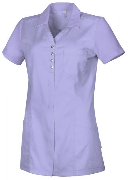 Teamdress-Jobwear-Service, Damenkasack uni mit Piqu, Arbeits-Berufs-Kasack, lavendel