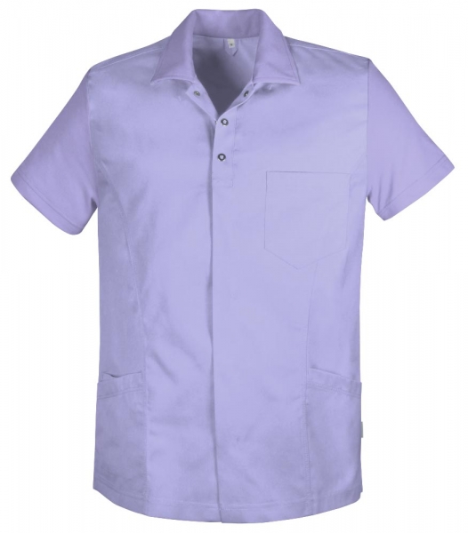 Teamdress-Jobwear-Service, Herrenkasack uni mit Piqu, Arbeits-Berufs-Kasack, lavendel