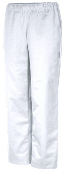 Teamdress-Jobwear-Service, Damen-Herren-Arbeits-Berufs-Hose, Unisex Schlupfhose, normale Lnge, wei