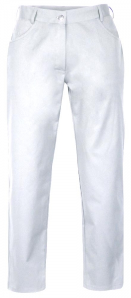 Teamdress-Jobwear-Service, Damen-Arbeits-Berufs-Hose, 5 Pocket Hose, wei
