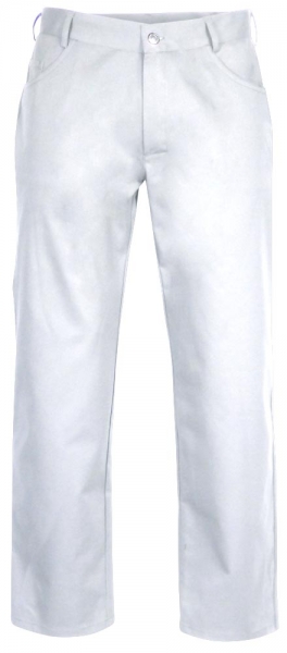 Teamdress-Jobwear-Service, Herren-Arbeits-Berufs-Hose, 5 Pocket Hose, wei