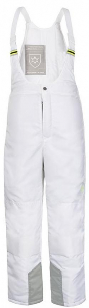 HB-Kälteschutz, Tempex-Hose, 415 g/m², weiß/silbergrau/warngelb