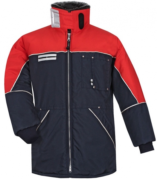 HB-Kälteschutz, Tempex-Kühlraum-Damenjacke, 410 g/m², navy/rot