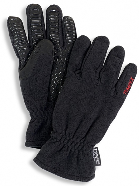 HB-Klteschutz, Tempex-Fleece-Handschuhe, schwarz