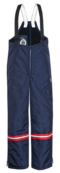HB-Kälteschutz-Kommissionierer-Latzhose, mit Teddyfutter, 560 g/m², navy/rot