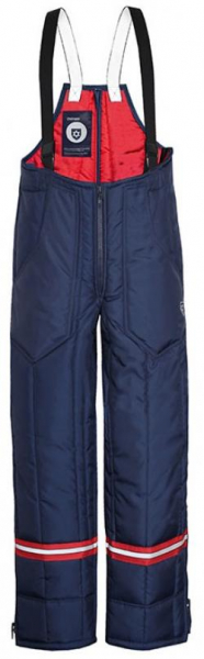HB-Kälteschutz, Tempex-Kühlraum-Herrenhose, 415 g/m², navy/rot