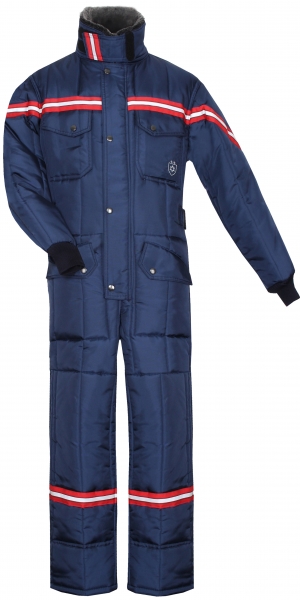 HB-Kälteschutz, Tempex-Herren-Overall Kommissionierer, Cold Store CLA, 250 g/m², navy/rot