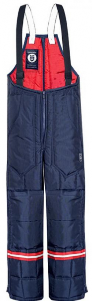 HB-Kälteschutz, Tempex-Staplerfahrer-Hose, Langzeit, 630 g/m², navy/rot