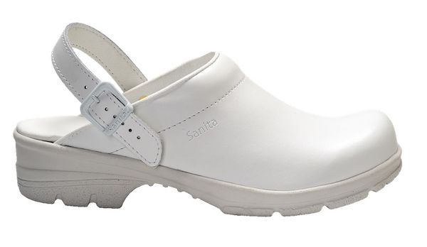 SANITA-Withe-Line, Arbeits-Sicherheits-Clogs, San Duty, offen, OB, wei