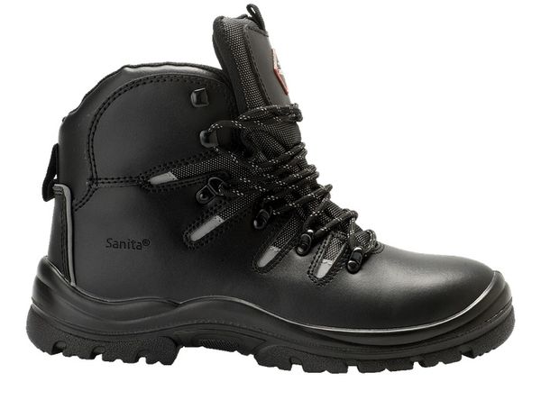 SANITA-Footwear, Arbeits-Sicherheits-Schuhe, Schnrstiefel, Fenite, S3, schwarz