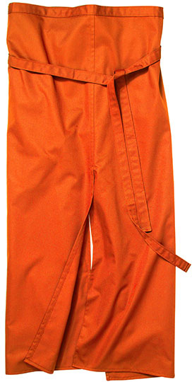 CG Workwear Slit Apron Milano 100 x 100 cm 100 x 100 cm Pumpkin