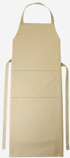 CG Workwear Bib Apron Verona 110 x 75 cm 110 x 75 cm Khaki