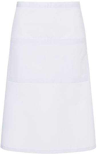 Karlowsky Bistroschrze Basic mit Tasche 70 x 70 cm White