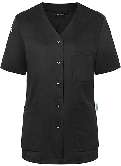 Karlowsky Kurzarm Damenkasack Essential Black