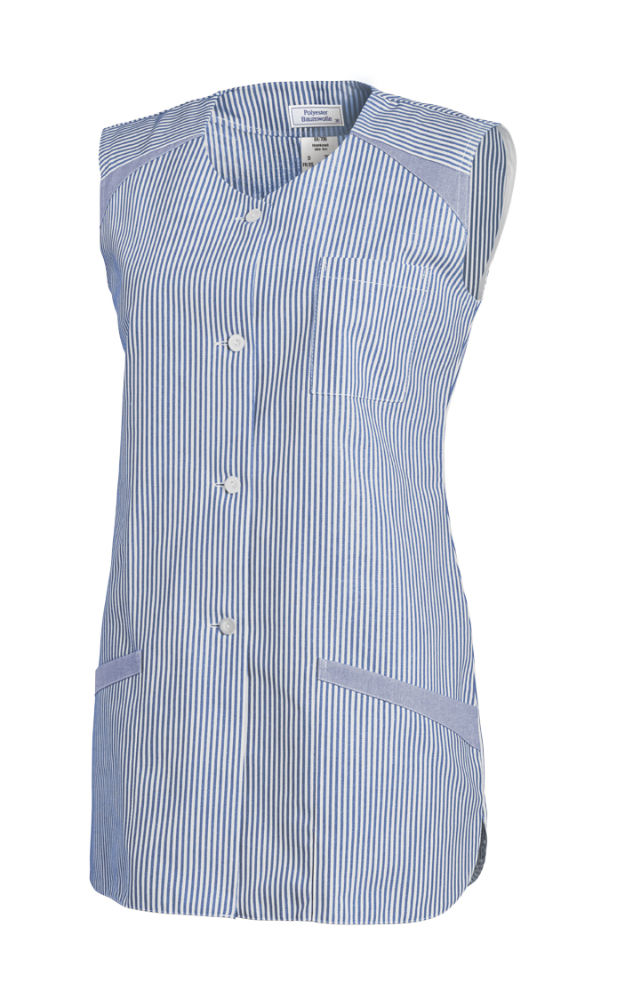 LEIBER-Jobwear, Hosenkasack, Arbeits-Berufs-Kasack, ohne Arm hellblau