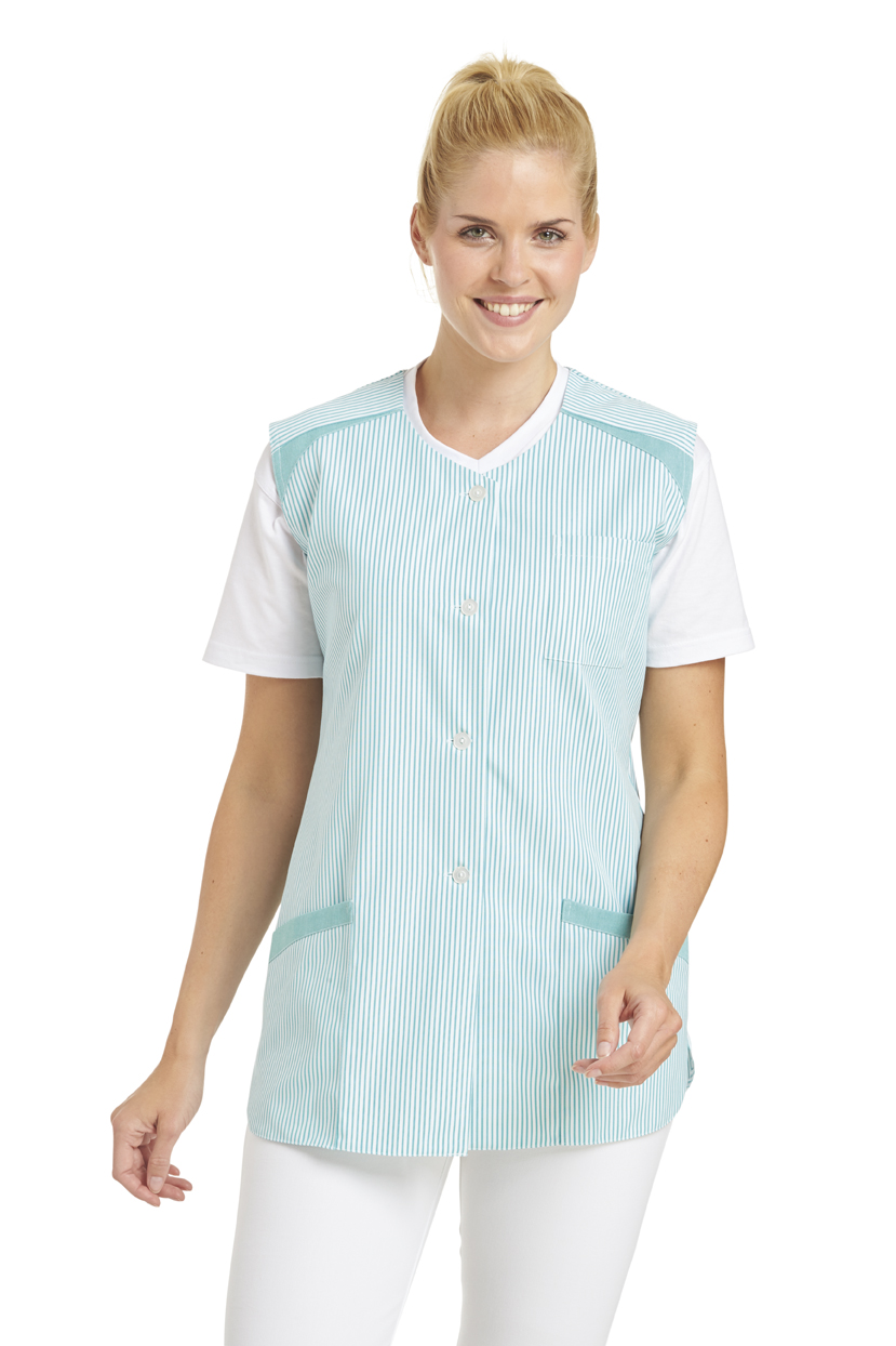 LEIBER-Jobwear, Hosenkasack, Arbeits-Berufs-Kasack, ohne Arm reseda