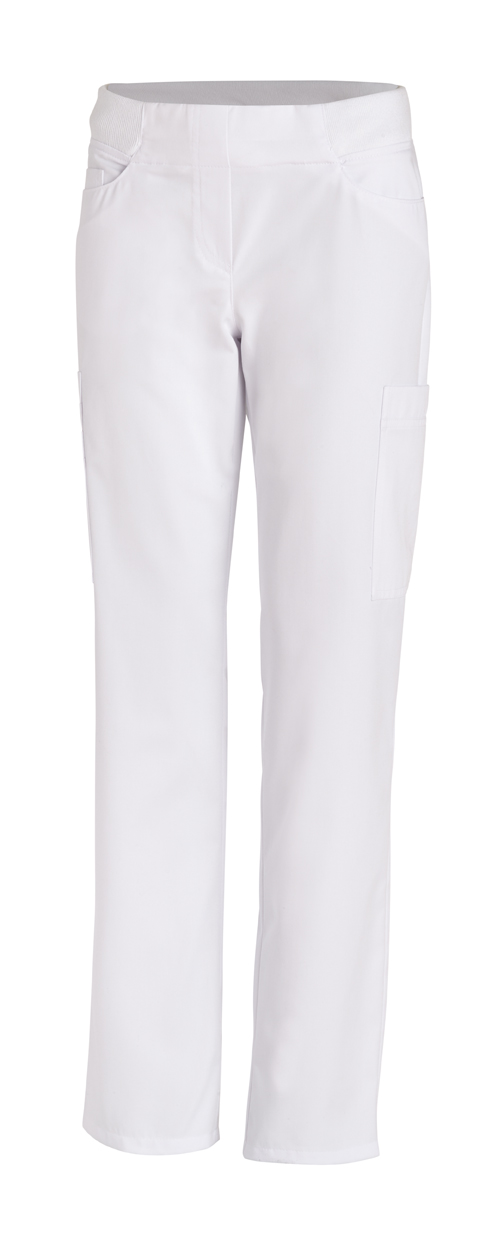 LEIBER-Jobwear, Damen-Arbeits-Berufs-Hose, Bundhose, ca. 215 g/m², weiss