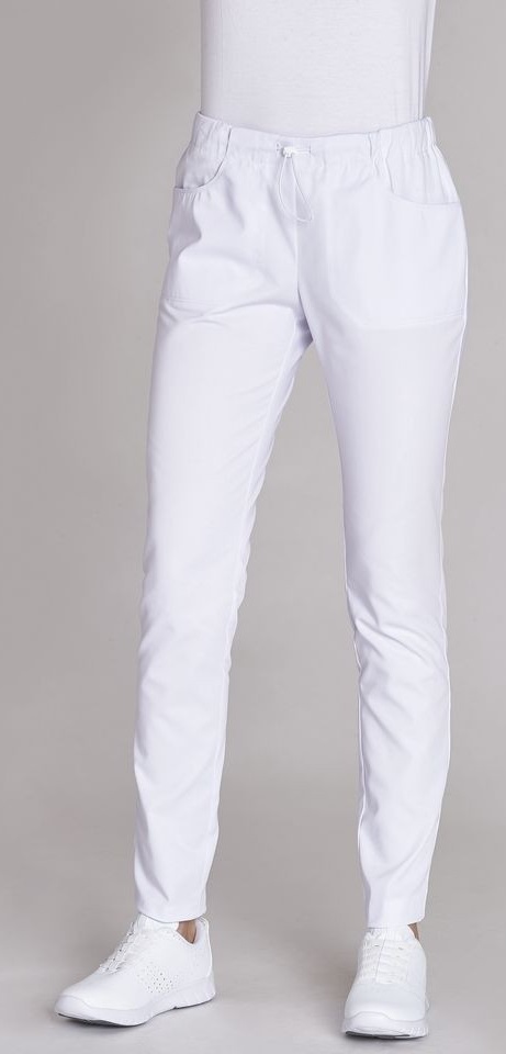 LEIBER-Jobwear, Damen-Arbeits-Berufs-Hose, Bundhose, SL: 75 cm, weiß