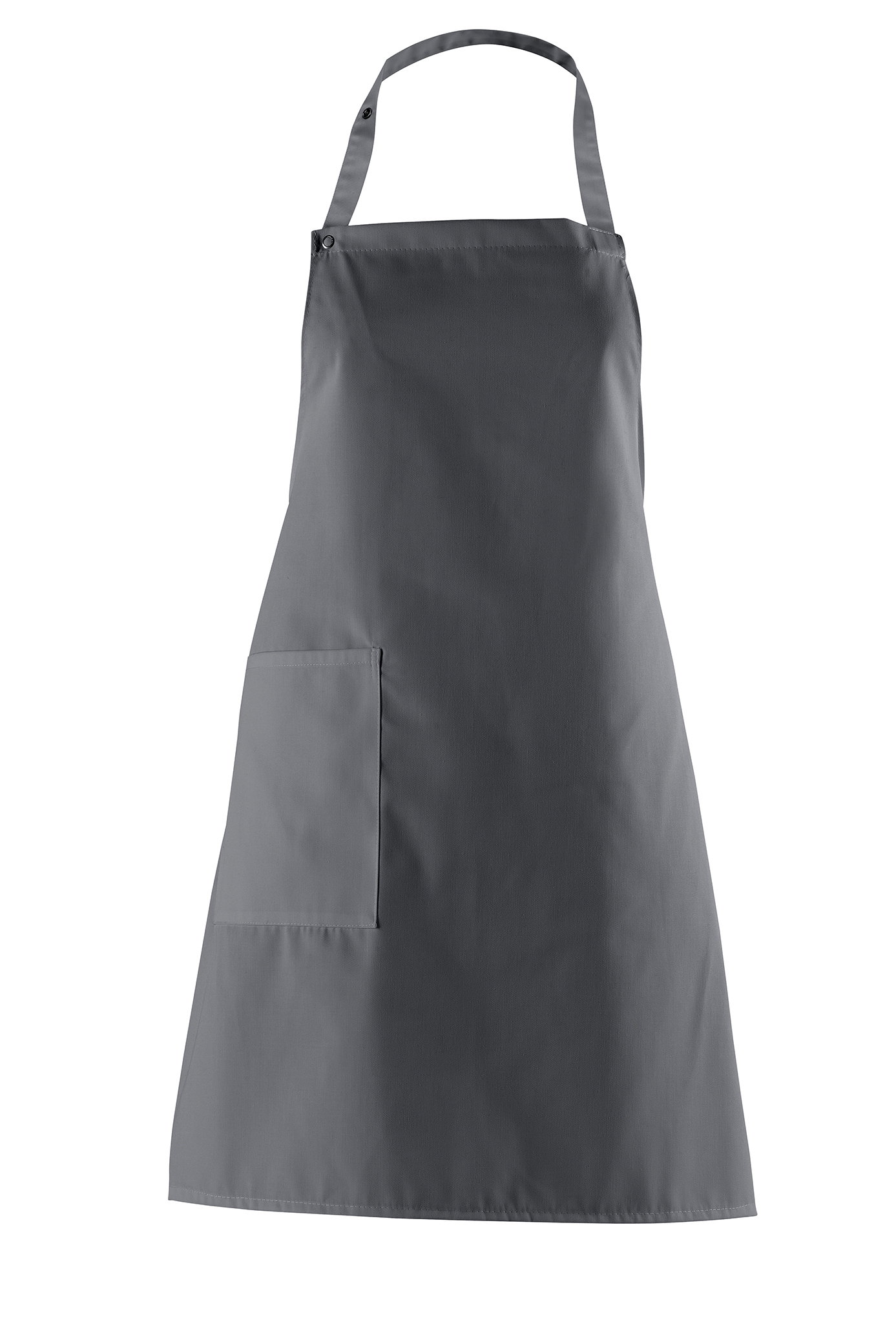 LEIBER-Jobwear, Latzschürze, Gastro-Arbeits-Berufs-Schürze, Vorbinder, ca. 215g/m², grau