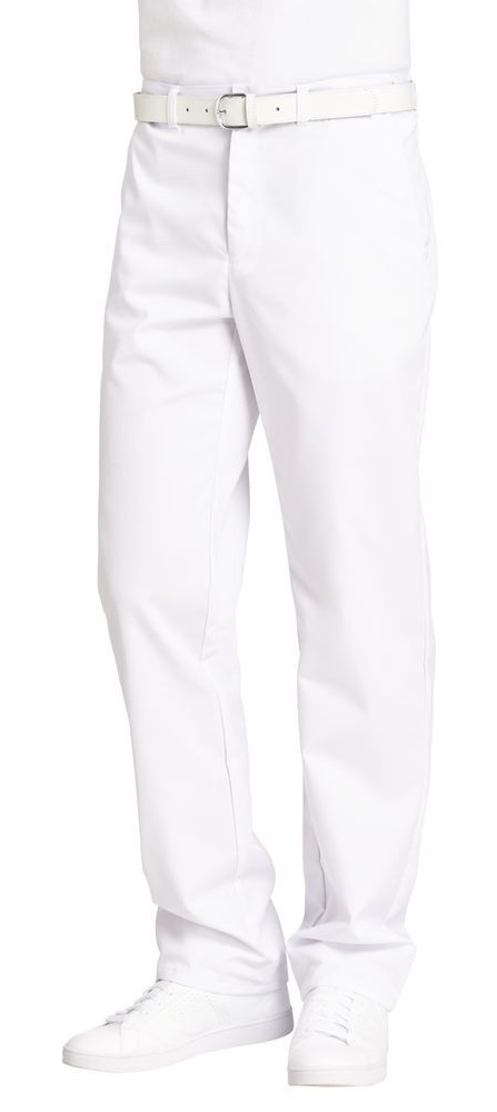 LEIBER-Jobwear, Herren-Arbeits-Berufs-Hose, Bundhose, 210 g, weiß