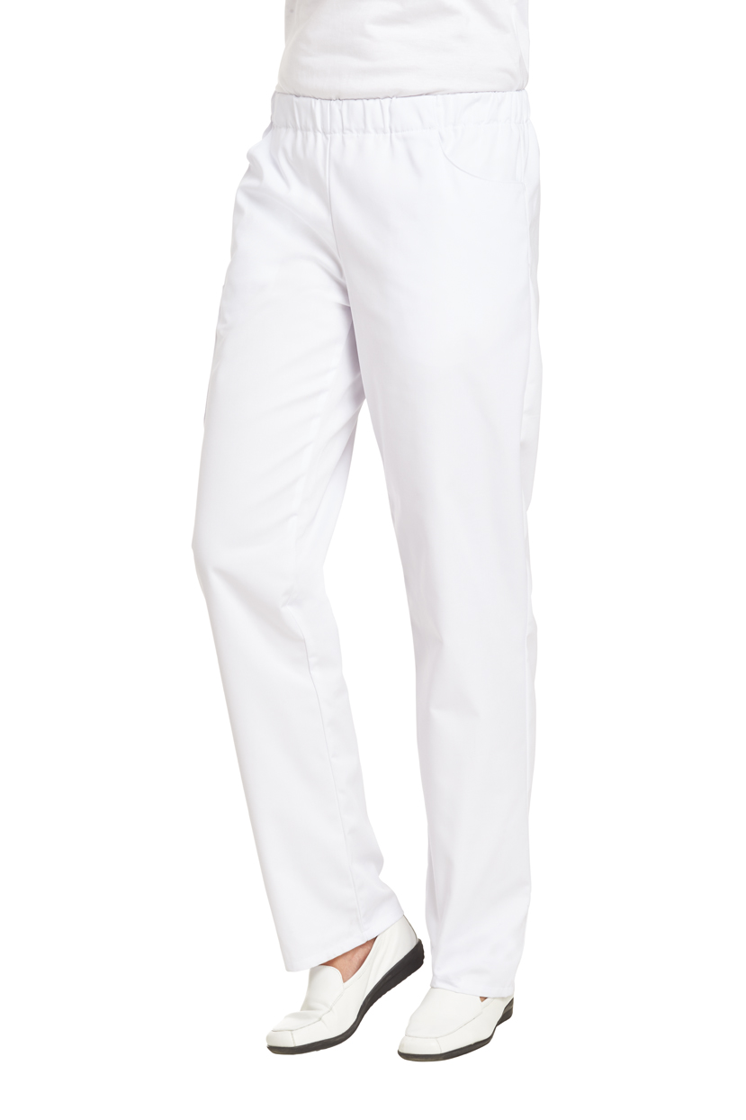 LEIBER-Jobwear, Damen und Herren-Arbeits-Berufs-Hose, Schlupfhose, 215 g, weiß