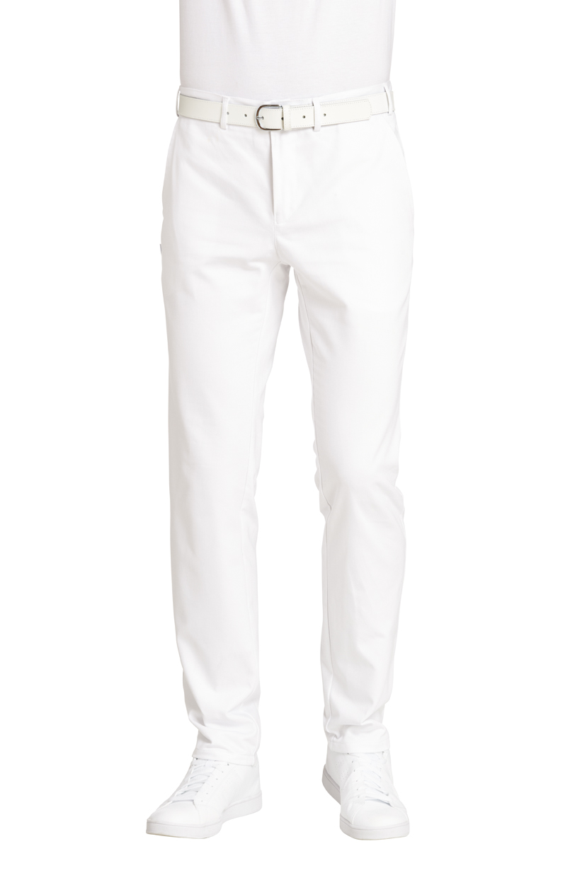 LEIBER-Jobwear, Herren-Arbeits-Berufs-Hose, Bundhose, 290 g, weiß,