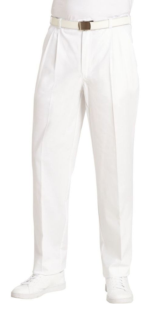 LEIBER-Jobwear, Herren-Arbeits-Berufs-Hose, Bundhose, 215 g, weiß