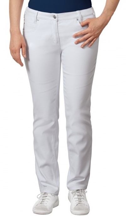 BP-Jobwear, Damen-Jeanshose, Arbeits-Berufs-Jeans-Hose, ca. 300g/m², weiß