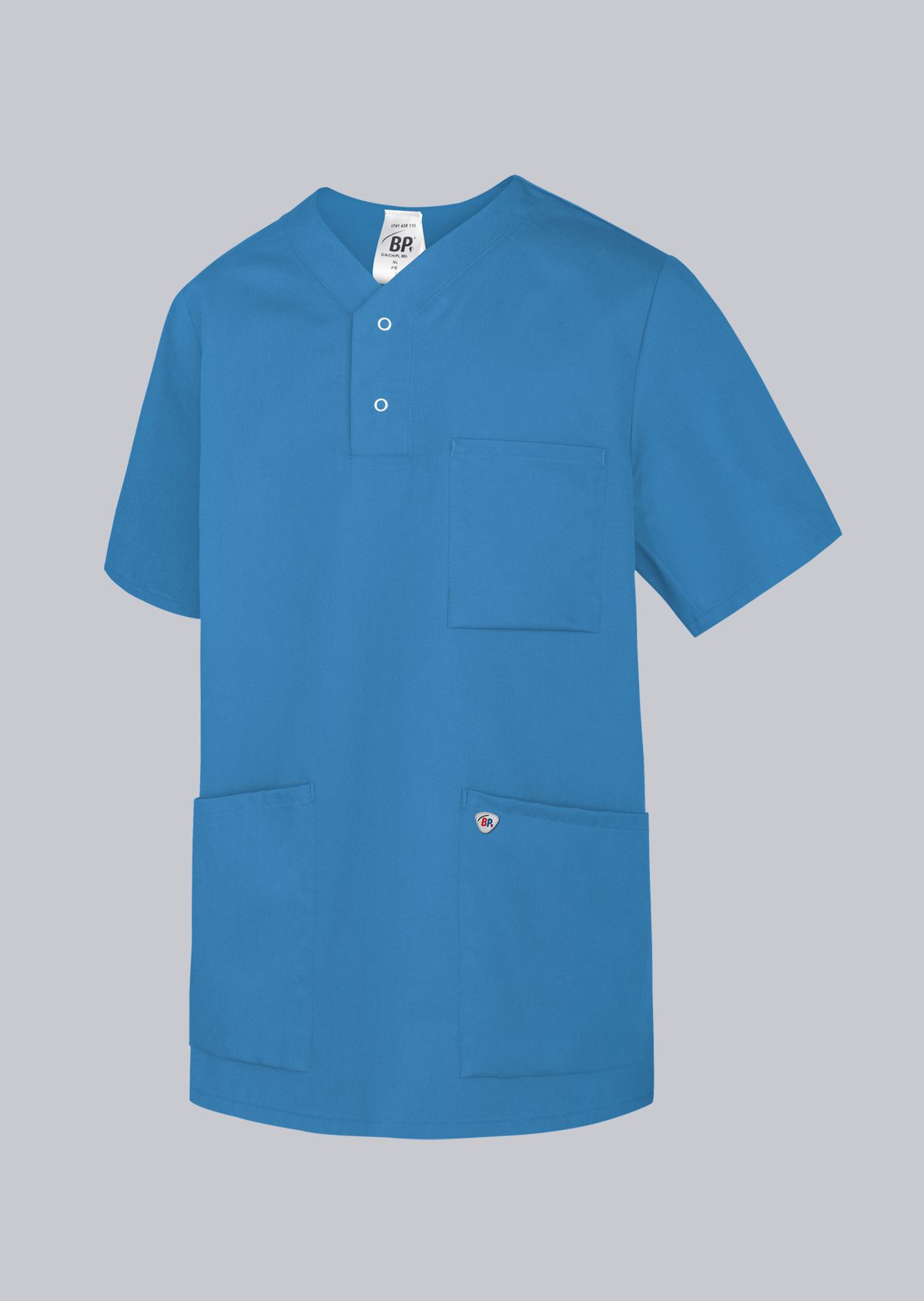 BP-Jobwear, Schlupfkasack, Arbeits-Berufs-Kasack, ca. 200 g/m², azurblau