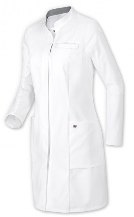 BP-Jobwear, Damen-Arztkittel, Arbeits-Mantel, Berufsmantel, ca. 200g/m², weiß