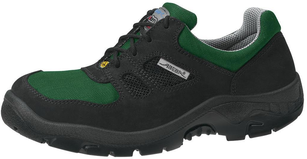 ABEBA-Footwear, S1-Damen- u. Herren-Sicherheits-Arbeits-Berufs-Schuhe, Halbschuhe, ESD, schwarz/grün