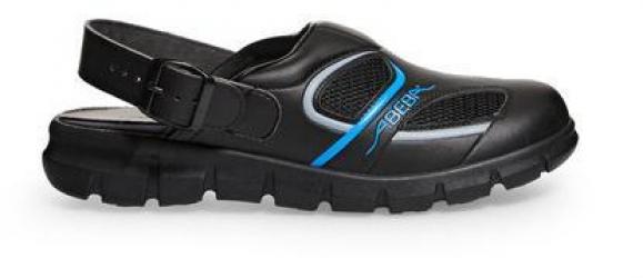 ABEBA-Footwear, OB-A-micro-Damen-und Herren, Arbeits-Berufs-Clogs, schwarz/blau
