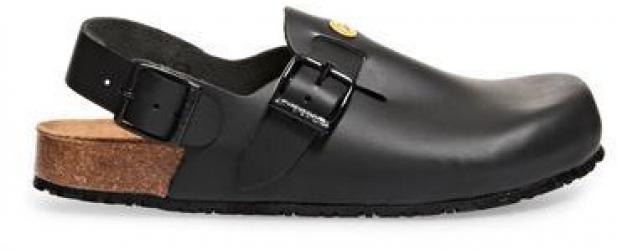 ABEBA-Footwear, OB-Damen- u. Herren-Arbeits-Berufs-Clogs, schwarz