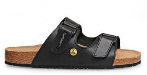 ABEBA-Footwear, OB-Damen- u. Herren-Arbeits-Berufs-Pantoletten, schwarz