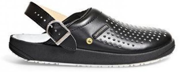 ABEBA-Footwear, OB-Damen- und Herren-Arbeits-Berufs-Clogs, schwarz