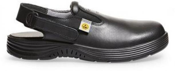 ABEBA-Footwear, X-LIGHT-SB-Damen-und Herren-Arbeits-Berufs-Clogs, ESD, schwarz